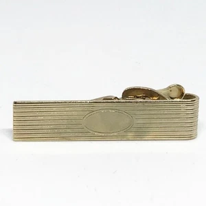 Gold Tone Design Tie Bar Clasp Men's Jewelry - Picture 1 of 2