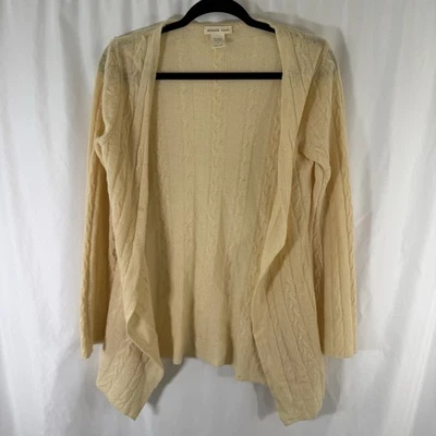 Cárdigan para mujer Minnie Rose 100 % cachemir tejido medio frente abierto suave Foto 1 de 4