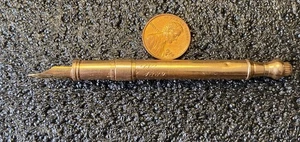 ANTIKE GOLD TAUCHENDE AUSZIEHBARE KUGELSCHREIBER- UND BLEISTIFTKOMBINATION - Bild 1 von 7