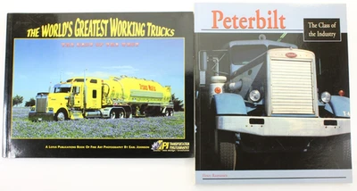 Lot of 2 Truck Books Peterbilt World's Greatest Illustrated Transportation - Image 1 of 4