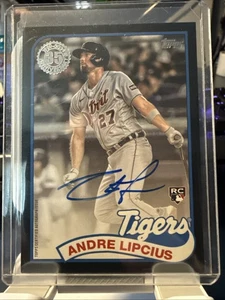 Autógrafo de béisbol 2024 Topps Serie 2 1989 Andre Lipcius 69/199 89BA2-AL Tigers - Imagen 1 de 2