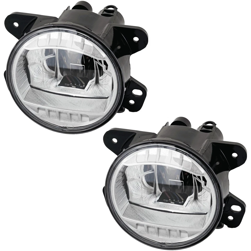 Set of 2 Fog Lights Driving Lamps  Driver & Passenger Side Left Right Pair - Image 1 of 4