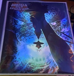 GODZILLA vs SPIDER-MAN #1 | VARIANTE FOIL PATRICK GLEASON | SPEDIZIONE GRATUITA (bx5) - Foto 1 di 3