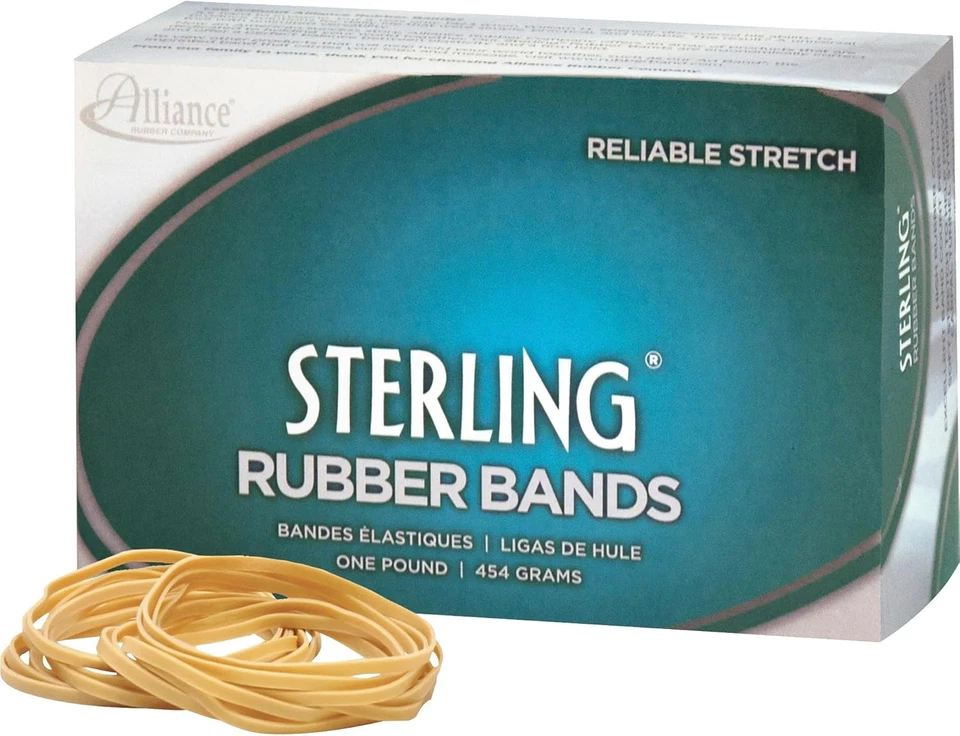 Rubber 24325 Sterling Rubber Bands Size #32 1 Lb Box Contains Approx. 950 Bands
