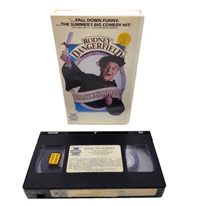 Back To School 1986 VHS Cult Comedy Rodney Dangerfield HBO Cannon Hard Clamshell - Picture 1 of 6