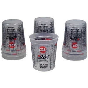 32 oz Quick Mix Paint Cups - 10-Pk, Made in USA #MS-932-10 - Picture 1 of 1