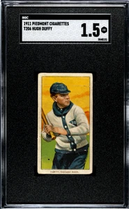 1909 T206 HUGH DUFFY NNo FAIR PIEDMONT 350-460 HOF SGC 1.5 CHICAGO WHITE SOX - Picture 1 of 2