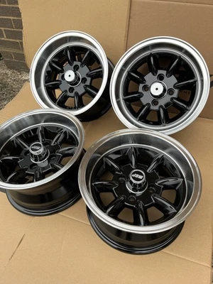 7x 13 Minilight BLACK MACHINE LIP 4 x 101.6 PCD Set of 4 FIT CLASSIC MINI - Image 1 of 3