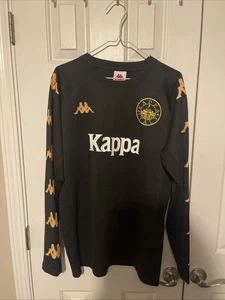 Kappa Retro Italy Trikot #10 Schwarz Langarm XL - Bild 1 von 6