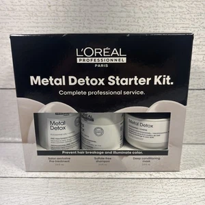 KIT DE INICIO DE DESINTOXICACIÓN DE METAL L'ORÉAL / CAJA TAMAÑO VIAJE 3 PIEZAS - Imagen 1 de 3