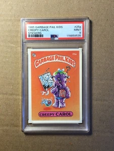 Garbage Pail Kids 1985, Creepy Carol, #25A, brillante, clasificación PSA 9 como nuevo - Imagen 1 de 2