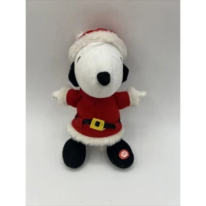 Juguete de Navidad de peluche musical vintage Peanuts Snoopy gema canta campanas - Imagen 1 de 11