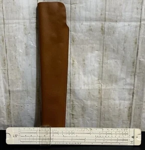 VTG Slide Rule ACU-MATH No. 400 w/Brown Storage Sleeve Made in USA - Picture 1 of 4
