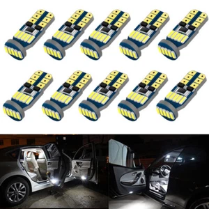 10X LED T10 194 168 W5W Canbus 6000K White Dome License Side Marker Light Bulb - Picture 1 of 8