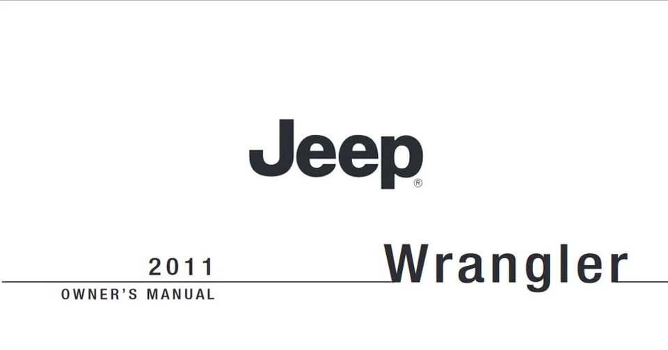 2011 Jeep Wrangler Owners Manual Operator Book Fuses - Imagem 1 de 1