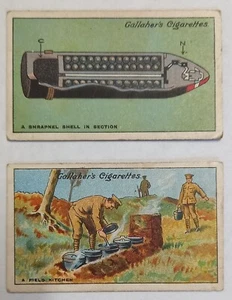THE GREAT WAR SERIES BY GALLAHER 1915 CARD NUMBERS 3 and 10 - Picture 1 of 2
