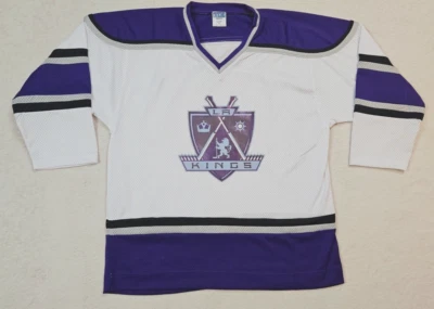 Хоккейная футболка VKM Venus Los Angeles LA Kings - белая с фиолетовым - молодежная средняя - Изображение 1 из 4