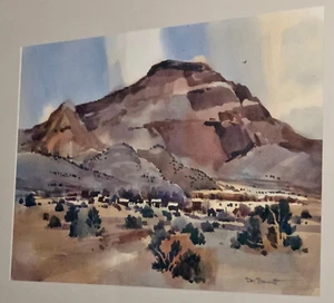 Don Brackett Painting Sandia Landscape Listed New Mexico Cubist Modernism ExCond - Picture 1 of 22