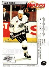 1992-93 Panini Stickers French #66 Jari Kurri