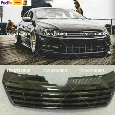 For 2013-2017 VW CC Grille Grill Insert Front Gloss Black Full Replacement Refit - Image 1 of 3