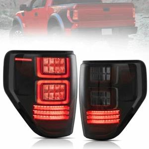 VLAND Tail Lights For 2009-2014 Ford F150 Rear Brake LED Lamps Smoked Left+Right - Picture 1 of 7