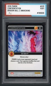 2016 PANINI CONFRONTATION DRAGON BALL Z AWAKENING #S31 SOC POP1 AUTHENTICATED - Picture 1 of 2