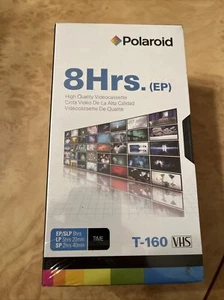 3 VHS FACTORY SEALED POLAROID T-160 BLANK VHS VIDEO CASSETTE TAPE 8 HRS PRO EP - Picture 1 of 3