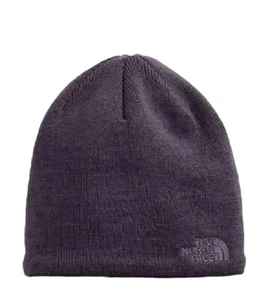 The North Face Unisex Jim Beanie Graphite Purple Knit Winter Hat OS New - Picture 1 of 13