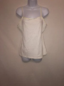 Canotta donna George bianca 95% cotone 5% spandex Lg o 1X - Foto 1 di 3