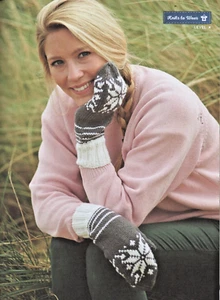 Knitting pattern. Snowflake mittens - Picture 1 of 1