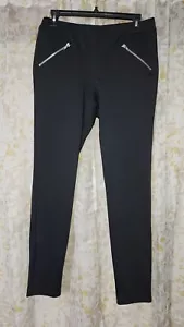 Olsenboye Damen Größe Large Stretchkleid Hose Leggings schwarz seitliche Reißverschlüsse - Bild 1 von 11