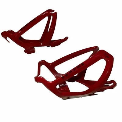 Pair Two (2) Serfas Starfighter Water Cages Red Black Racing Lightweight Biking Foto 1 de 4