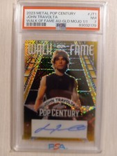 2023 Leaf Pop Century John Travolta Gold Auto 1/1 PSA 7 Pulp Fiction Grease