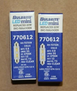 2pcs Bulberite LED mini replaces 20w inc/halogen - Picture 1 of 1