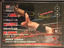 2019 Topps Now WWE #39 Brock Lesnar Seth Rollins Extreme Rules