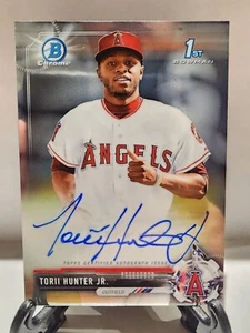 2017 Bowman Chrome Torii Hunter Jr 1st Prospect Autograph Auto #CPA-TH Angels - Picture 1 of 2