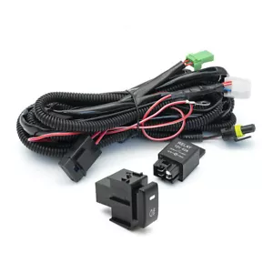 H10 H12 LED Fog Light 40A 12V Relay Wiring Harness ON/OFF Switch+Fuse for Nissan - Bild 1 von 15