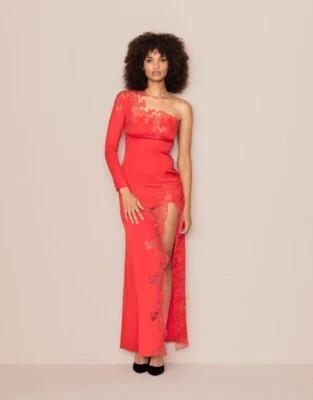 Vestido rojo seda Agent Provocateur Serayah UK12 grande nuevo con etiquetas Foto 1 de 4