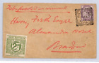 Gb Gnr New 2D Railway Letter Stamp Feb 1891 Cover Bradford Squared Circleya51