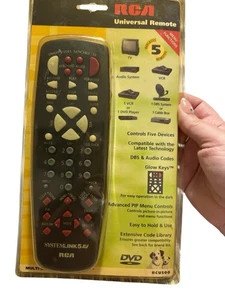 NEW RCA SYSTEMLINK 5 AV RCU500 TV VCR CABLE UNIVERSAL REMOTE CONTROL THEATER - Picture 1 of 3