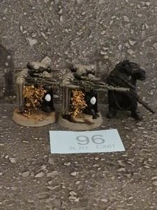 Warhammer 40k Space Marine Elliminators X3 Painted Black Templars - Picture 1 of 1