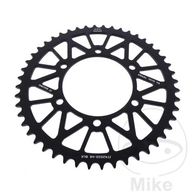 Piñón trasero aluminio 48/520 negro para Triumph Street Twin 900 2016-2022 Foto 1 de 4