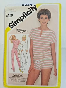Jogging Pants Shorts Top 12 14 16 NO INSTRUCTIONS Simplicity 6384 Sewing Pattern - Picture 1 of 9