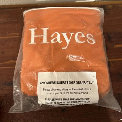 Funda protectora para silla Pottery Barn Kids My First Anywhere naranja blanca tubería “Hayes” Foto 1 de 3