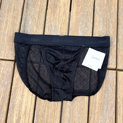 Calvin Klein CK Hombre Negro Encaje Deporte Calzoncillo Ropa Interior Talla M Foto 1 de 4