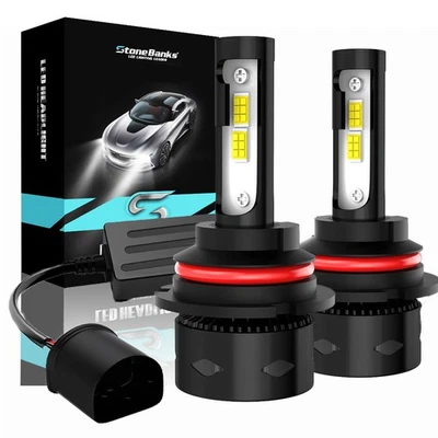 Bombillas LED súper brillantes 9007 haz alto bajo para Nissan Frontier 2001-2019 Foto 1 de 4