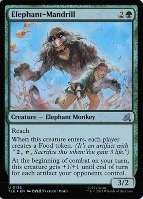 Elephant-Mandrill, 138, TLE, Foil - Image 1 of 2