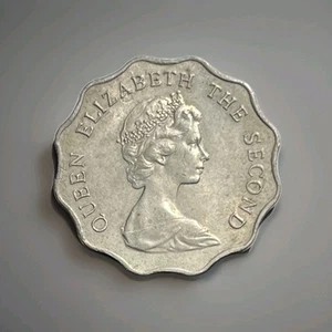 Hong Kong 1977 ***2 Dollars*** KM# 37~Elizabeth II~Standing Crowned Lion~L@@K - Picture 1 of 2