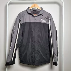Vintage Rip Curl Jacket The Search Grey Black White Zip Y2K Medium - Picture 1 of 7