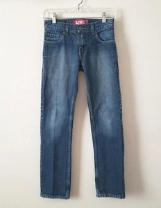 LEVI'S 511 Skinny Fit Denim Jeans Girls 12 Regular Distressed Fade Medium Wash - Picture 1 of 7